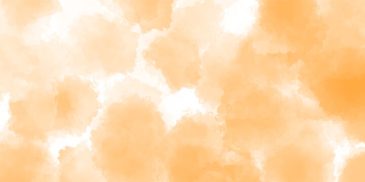 Soft pastel orange abstract watercolor cloud texture, light delicate paint dab background, minimal fluffy airy brush stroke graphic resource for warm elegant modern digital art design