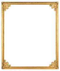Patterned picture frame on a transparent background, in PNG format. © andrew7726