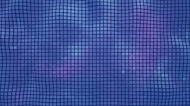 A blue abstract background featuring a grid of small rounded squares