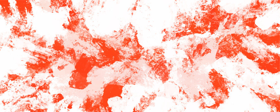 Abstract bright red and white acrylic paint dab texture background for dynamic modern presentation and creative web design