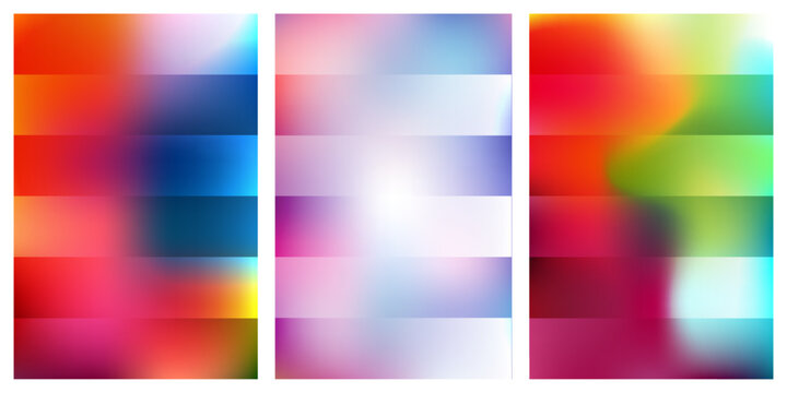 Vibrant heatmap visualizations showing gradient temperature distributions Vector