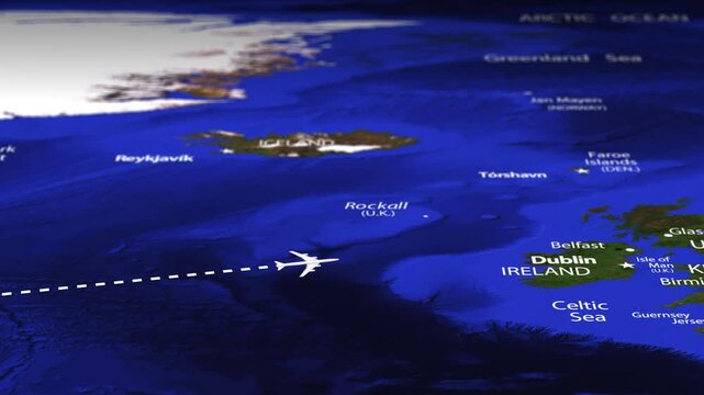 Flight From New York USA to Oslo NORWAY with flag pins
