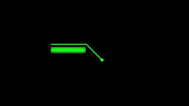 callous rectangle - mov - Futuristic HUD Elements. Animation of HUD elements lime callout for text 4K video. Simple HUD elements frame lines callout animation for text on black 4K video.