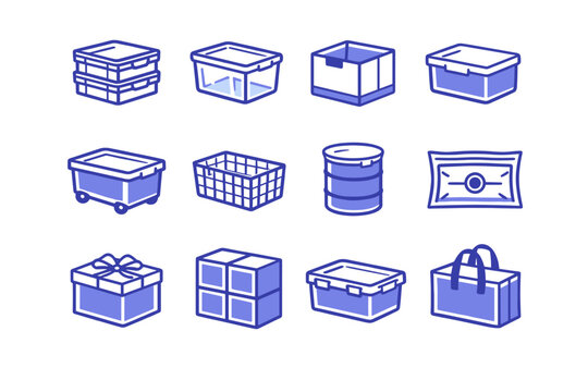 Barrel image box vector transparent simple generation container icon storage unit metal