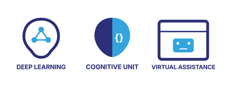 Cognitive unit icons keep learning cognitive unit and ai jail resistance