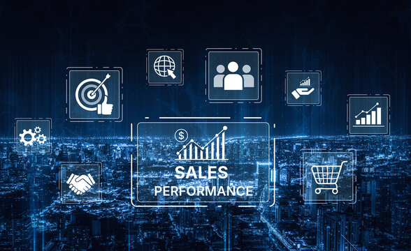 Digital sales performance dashboard showing sales performance metrics, performance trends, sales performance analytics, and sales improvement in business context. Spline