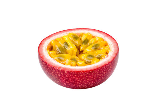 Passion fruit isolated on white
