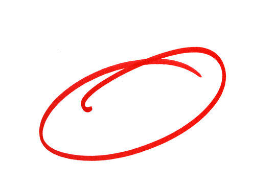 red circle highlight stroke frame