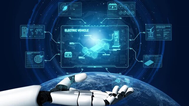 AI supports electric vehicle design by managing power systems, optimizing battery efficiency, enabling smart charging, and integrating renewable energy data Marrow