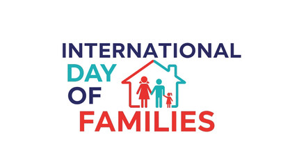 Fototapeta premium International Day of Families logo.
