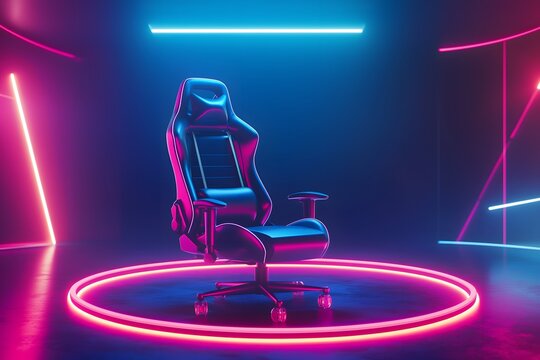 Futuristic Gaming Seat With Ring high resolution picture