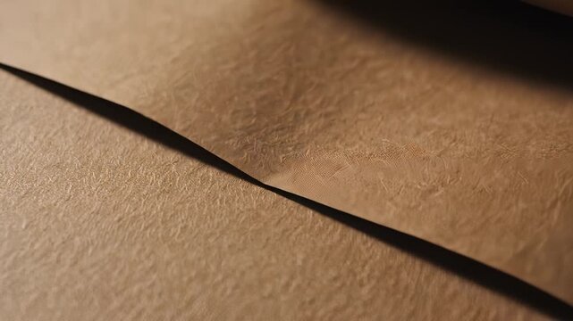 Abstract Brown Paper Crease Texture with Shadow