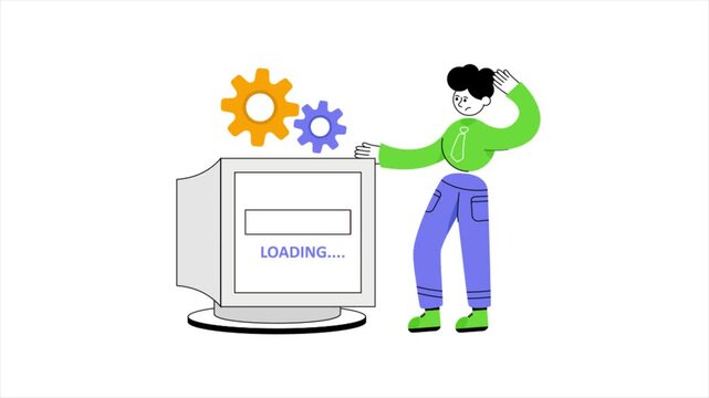 Loading  Animation MP4 file