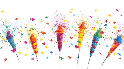 Fototapeta premium Decorative Spark Burst Clipart for Design Use
