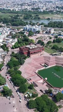 Vertical Aerial View of Husainabad Picture Gallery Lucknow Uttar Pradesh India