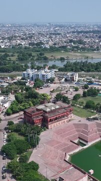 Vertical Aerial View of Husainabad Picture Gallery Lucknow Uttar Pradesh India