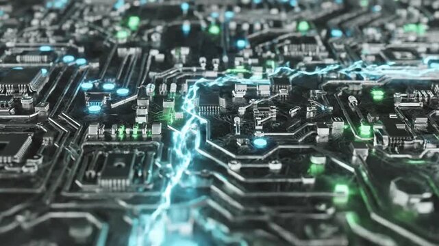 Intricate Circuit Board Design - A Detailed Look at Technology.