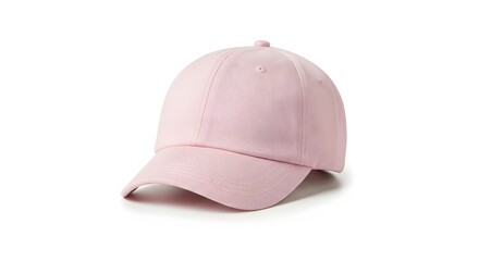Fototapeta premium women's casual cap product photography, elegant minimalist cap design, pastel color tone, soft cotton fabric texture