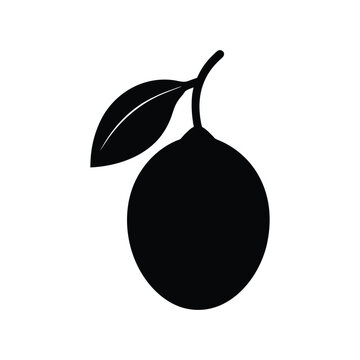 lucuma fruit silhouette art