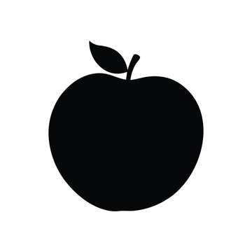 velvet apple fruit silhouette art