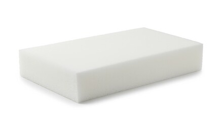 Fototapeta premium Single piece of high-density polyurethane support foam layer shown in bright studio isolation