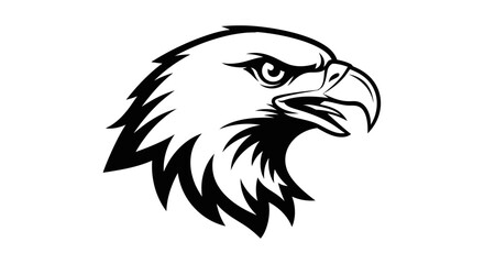 Fototapeta premium eagle head vector illustration