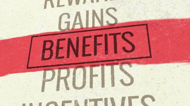 Benefits 3D Scrolling Title Animation