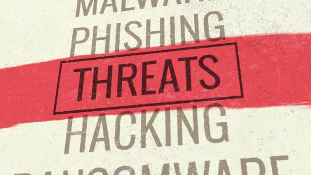 Threats 3D Scrolling Title Animation