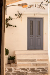 Fototapeta premium Old door in Paros, Cyclades, Aegean, Greece
