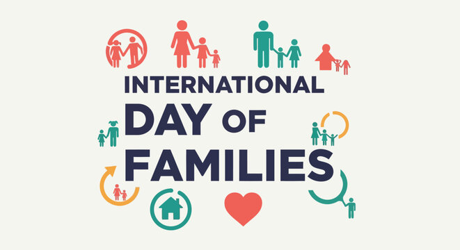 International Day of Families logo illustration.
