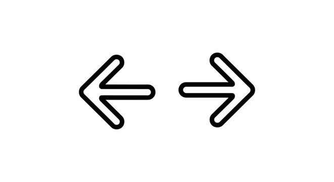 Skip forward and skip backward media playback control arrows with backward navigation playback direction interface minimalist previous multimedia isolated symbolic instruction