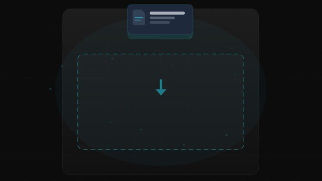 Drag and Drop Files Upload Animation - 100% Complete
