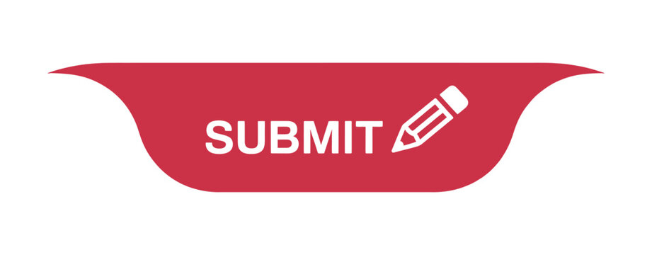 A red submit button displaying a white pencil icon