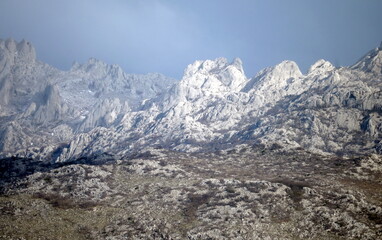 Obraz premium Tulove grede mountain, Velebit Nature Park, Zadar County, Croatia. Europe