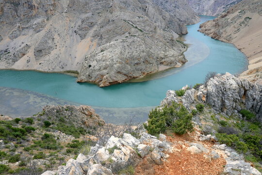 Zrmanja River, Canyon, Velebit, Nature, Park, Zadar County, Croatia, Europe, symbol, Paklenica, water, panorama, view,