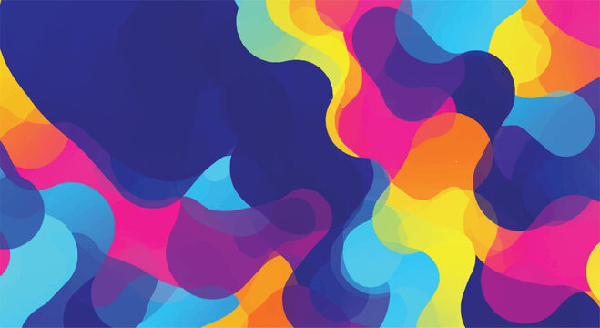 Colorful rainbow abstract wavy background. Abstract background with colorful waves. Vector illustration.