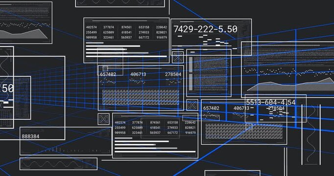 On outlines appearing, HUD panels filling, duplicating matrices, updating numbers to show live data