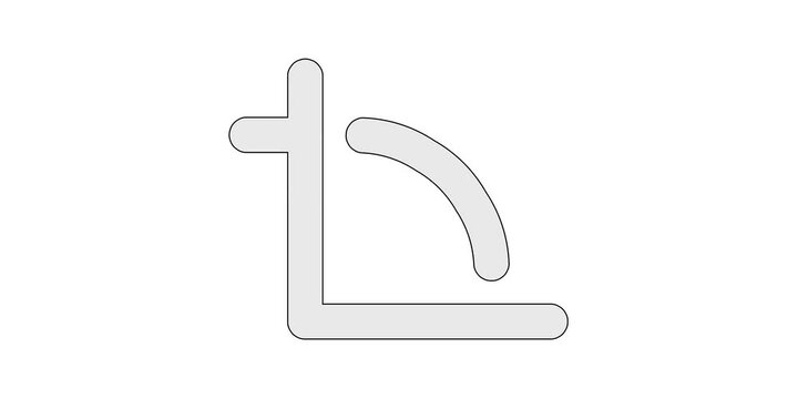 Angle icon animation for math education video content, geometric measurement tool motion graphic, white and green screen overlay, degree protractor shape animated element, trigonometry lesson design