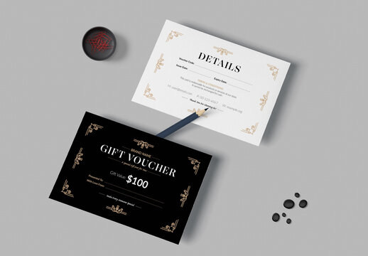 Gift Voucher Template Layout