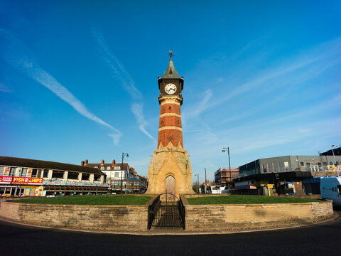 Skegness, Lincolnshire, United Kingdon, 18th March 2026, Skegness seafront Jubilee Clock Tower