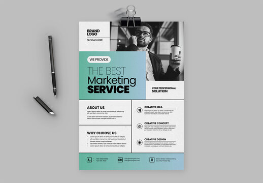 Marketing Agency Business Flyer Template