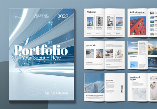 Minimal Architecture Portfolio Layout