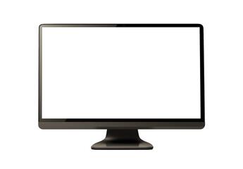 Fototapeta premium Blank computer monitor isolated on light background.