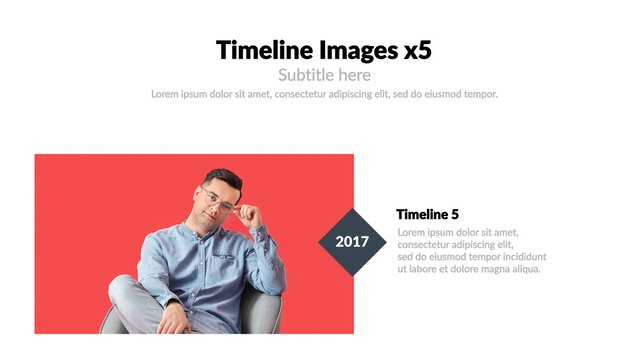 Timeline Images x5 &ndash; Animated Timeline Presentation, Step by Step History and Process Visualization, Modern Business Infographic for Corporate and Marketing Use