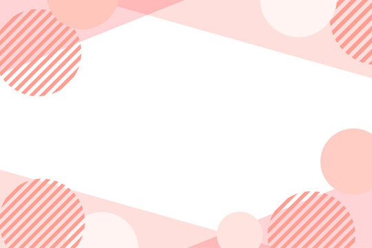 ポップで明るいフレーム コピースペース付きかわいいバナーデザイン　赤