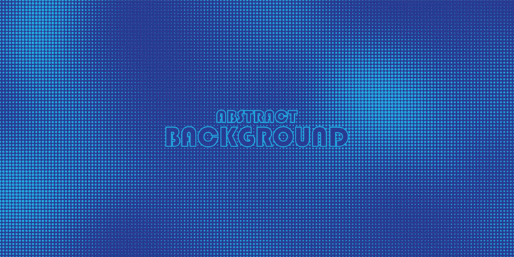 Vector dark blue halftone dotted background, big data pattern technology, abstract dot matrix pattern with depth effect, graphic illustration art