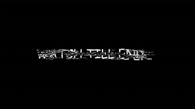 watch till end text glitch animation with glitch effect in HD animation with black screen animation 