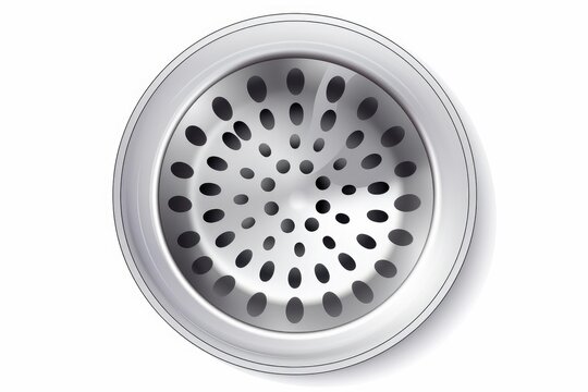 Metal sink drain strainer providing filtration for kitchen and bathroom plumbing