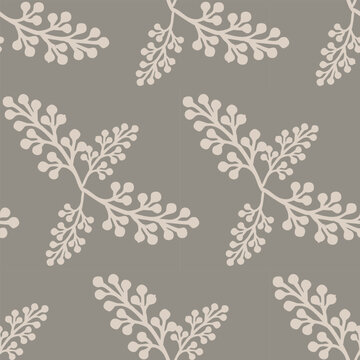 Minimal Plant Pattern &ndash; Sparse Botanical Texture