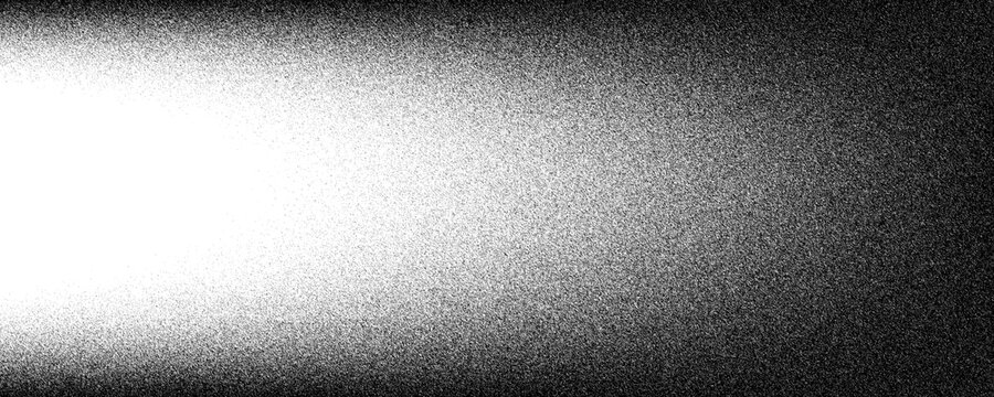 Charcoal splashes, black dotwork grain texture, abstract stipple sand effect, gradient from dots isolated on white background. Vector illustration.